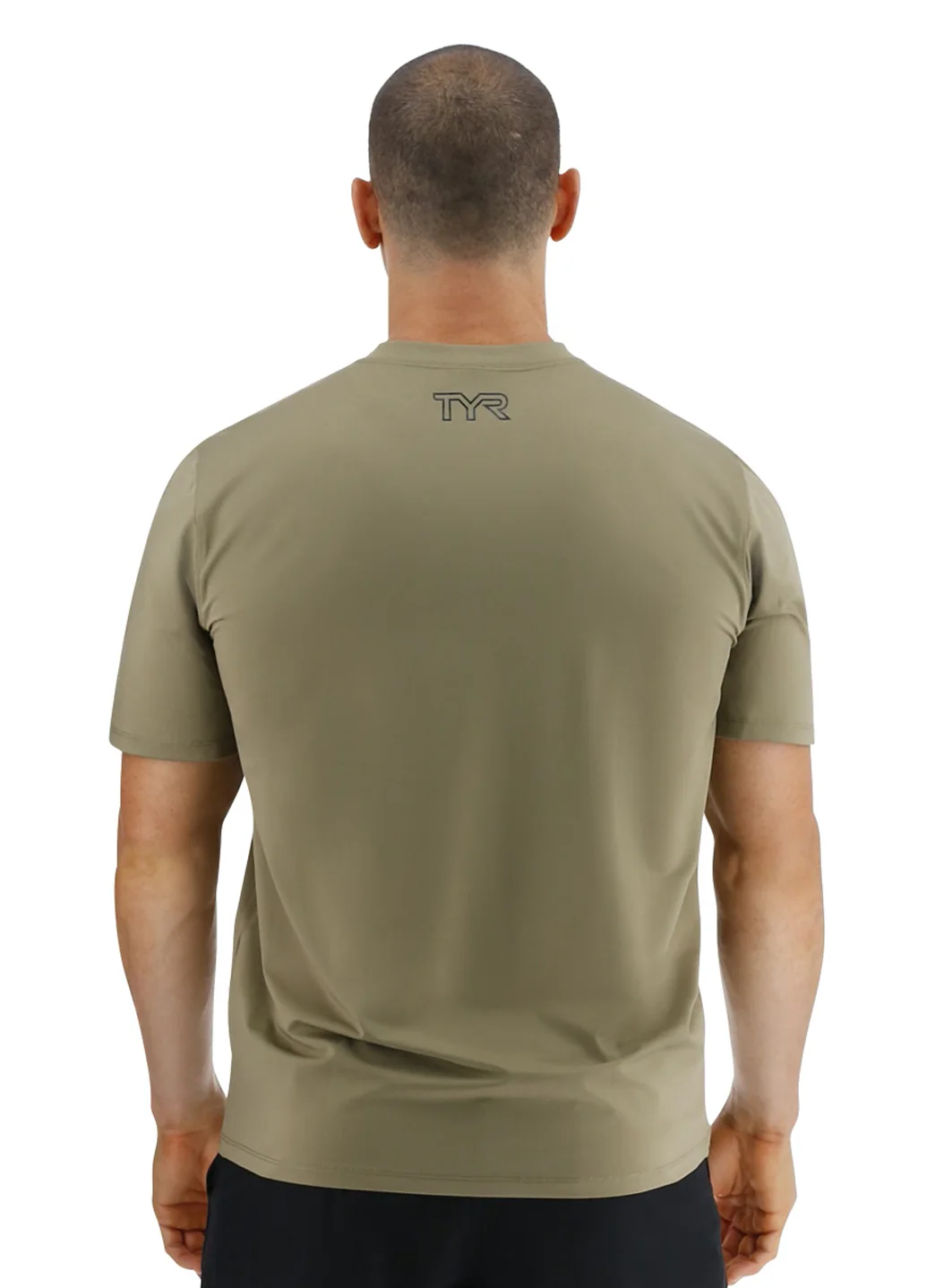 TYR Men's SunDefense Short Sleeve UPF 50+ Swim Shirt - Image 11