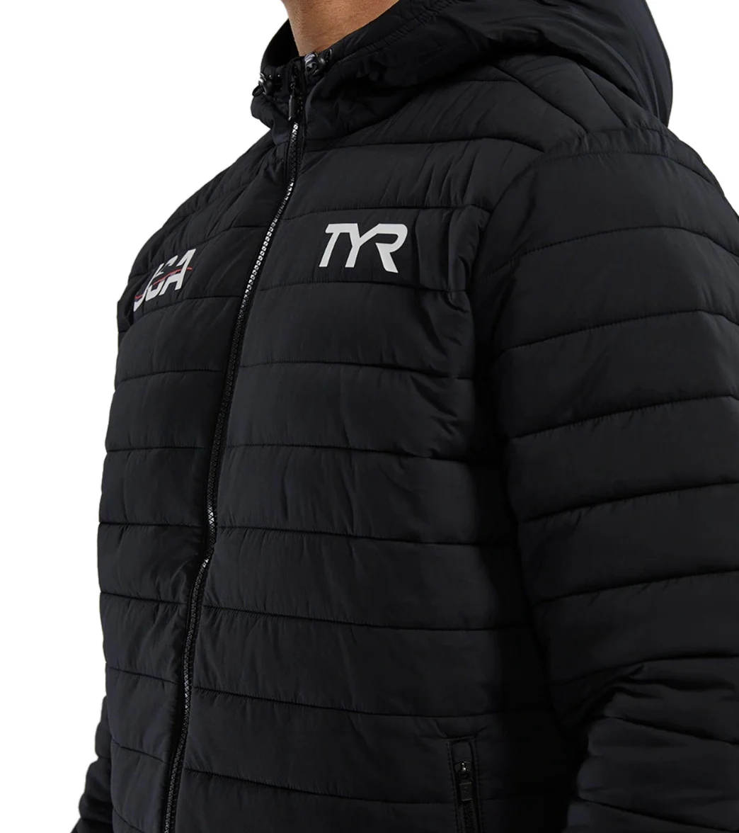 TYR Men's USA Hydrosphere Mission Puffer Jacket - Image 6