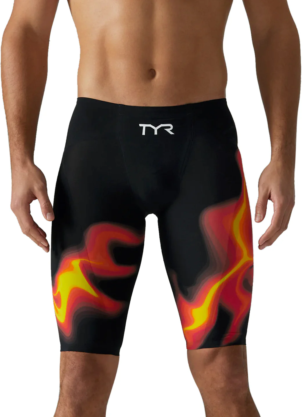 TYR Men's Venzo Infrared High Waist Jammer Tech Suit Swimsuit