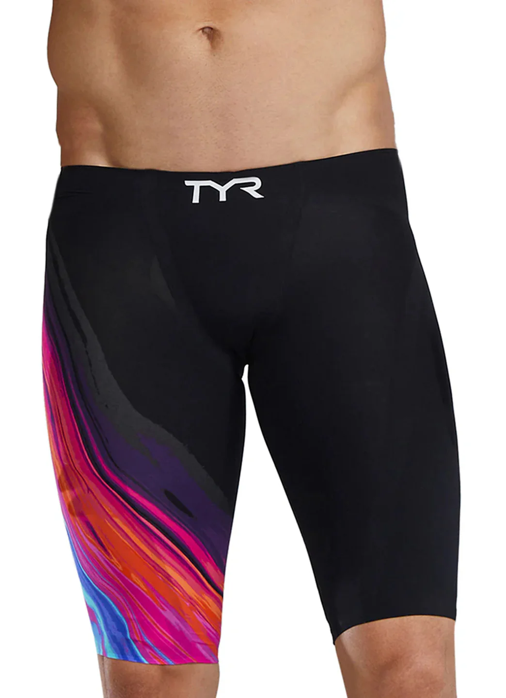 TYR Men's Venzo Volconyx High Waist Jammer Tech Suit Swimsuit