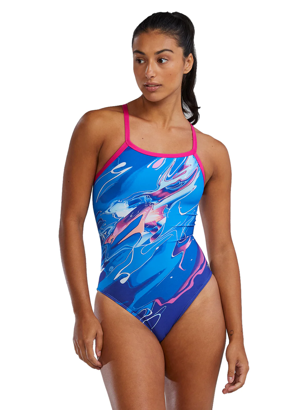 TYR Women's Abstractai Durafast Elite Diamondfit One Piece Swimsuit - Image 3