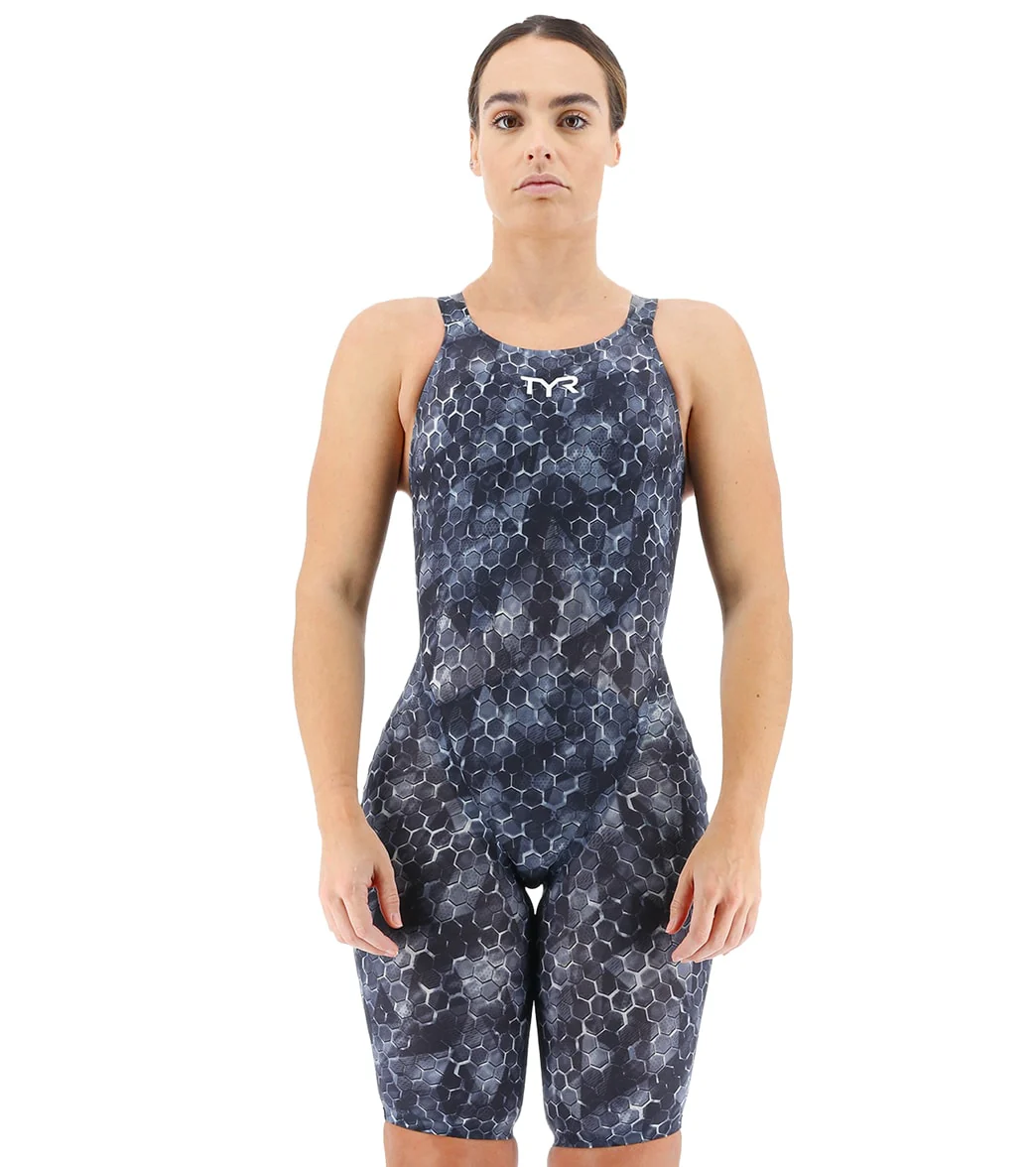 TYR Women's Avictor 2 Supernova Open Back Comfort Straps Tech Suit Swimsuit - Image 2