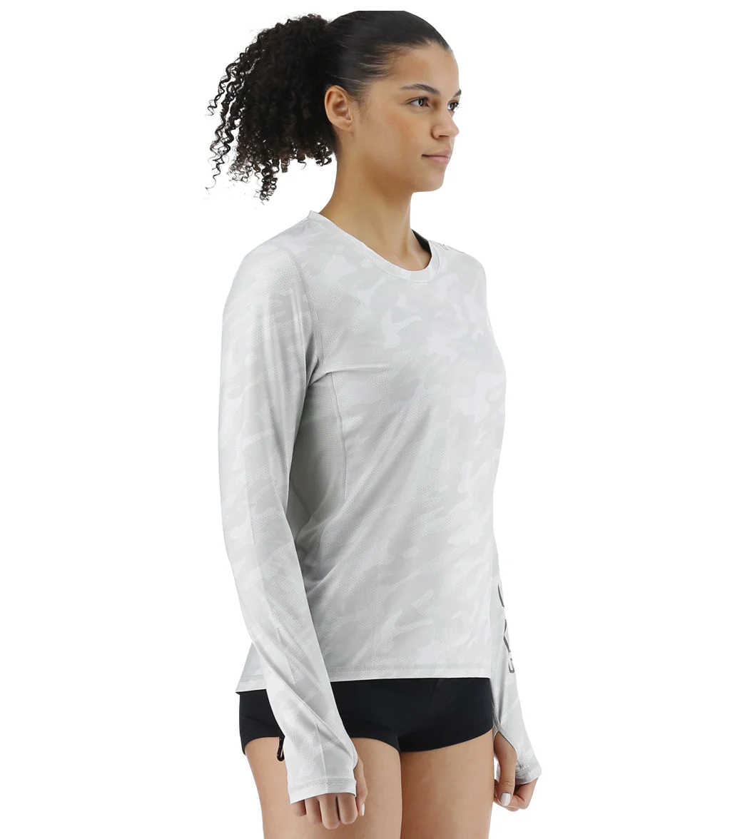 TYR Women's Camohex SunDefense Long Sleeve UPF 50+ Swim Shirt - Image 2