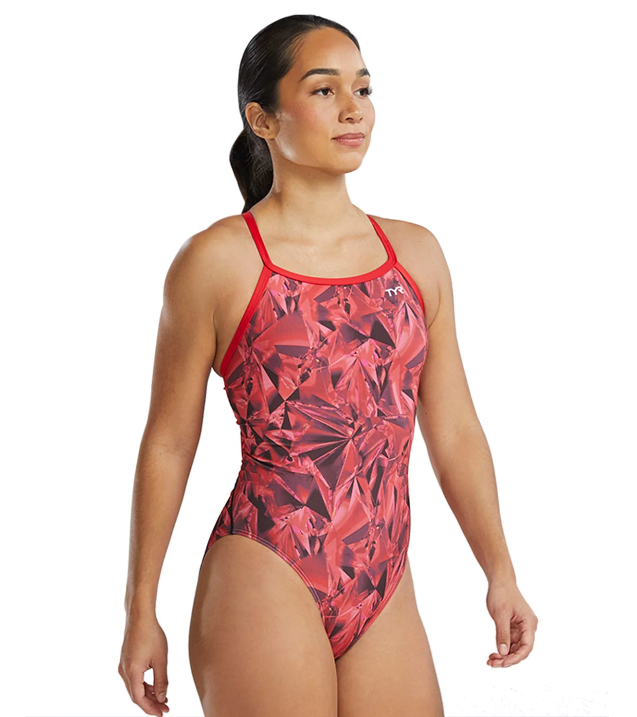 TYR Women's Crystalized Durafast Elite Diamondfit One Piece Swimsuit - Image 24