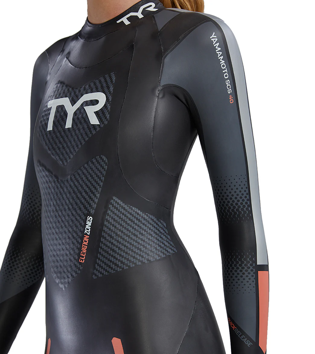 TYR Women's Hurricane Cat 3 Fullsleeve Triathlon Wetsuit - Image 8