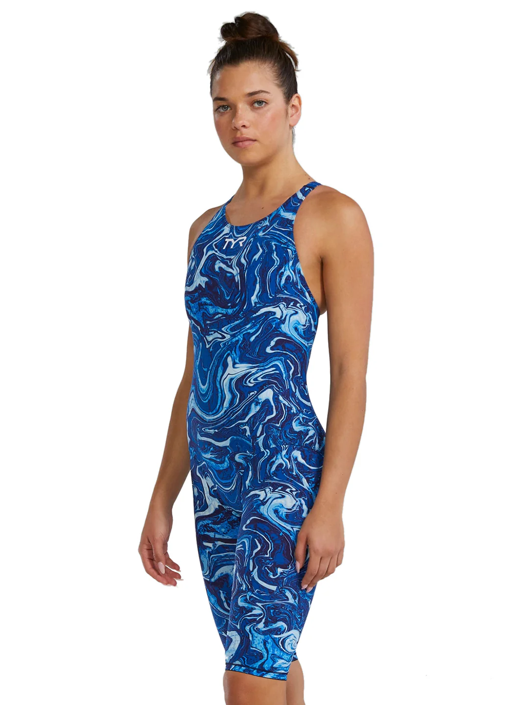 TYR Women's Hyperblitz Thresher Open Back Tech Suit Swimsuit - Image 20