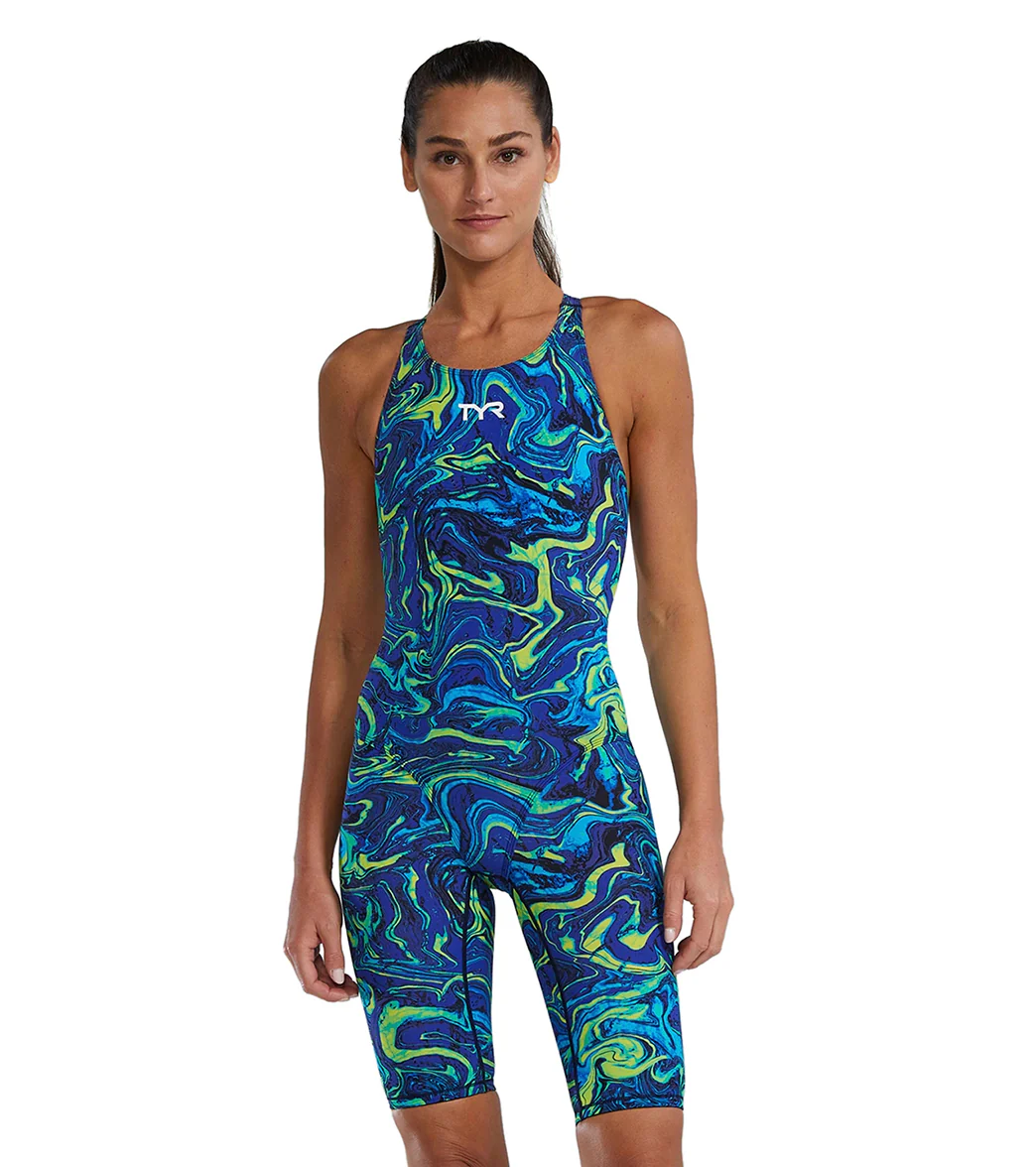 TYR Women's Hyperblitz Thresher Open Back Tech Suit Swimsuit - Image 23