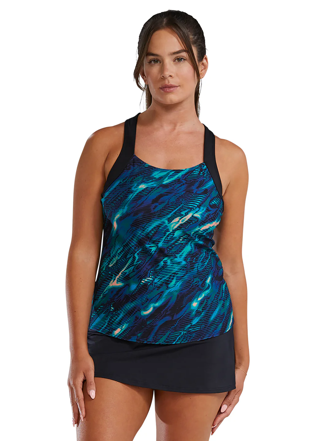 TYR Women's Impression Durafast Elite Square Neck Tankini Top - Image 3