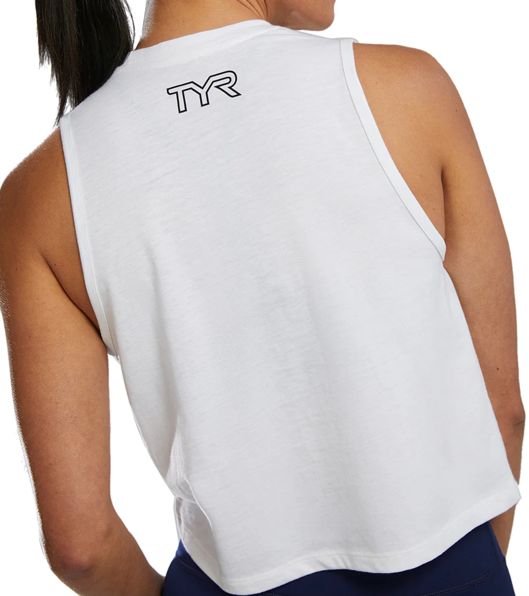 TYR Women's Lightweight Ultrasoft Crop Tank Top - Image 37