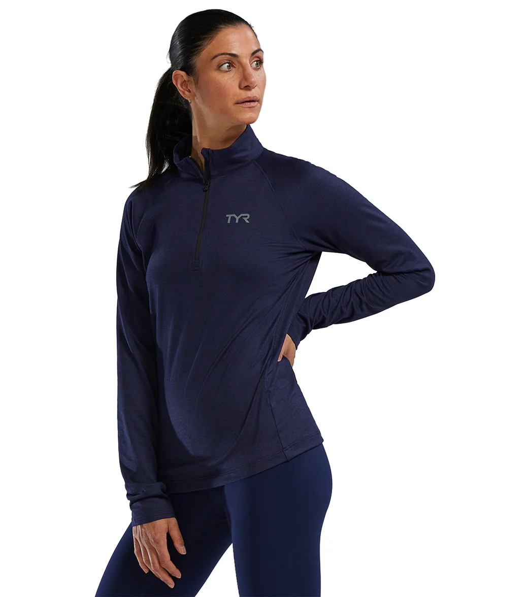 TYR Women's Long Sleeve Quarter Zip - Image 7