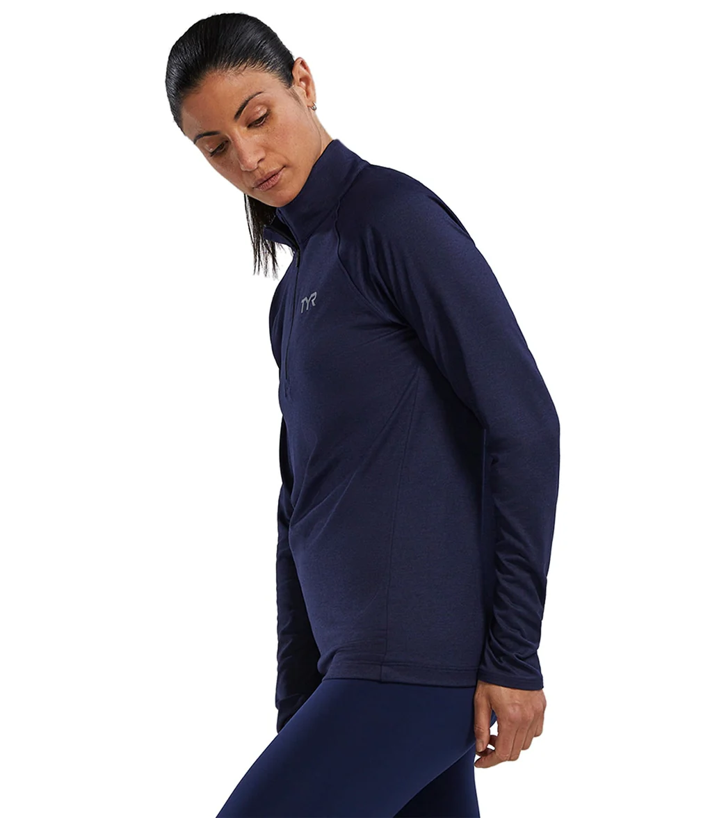 TYR Women's Long Sleeve Quarter Zip - Image 8
