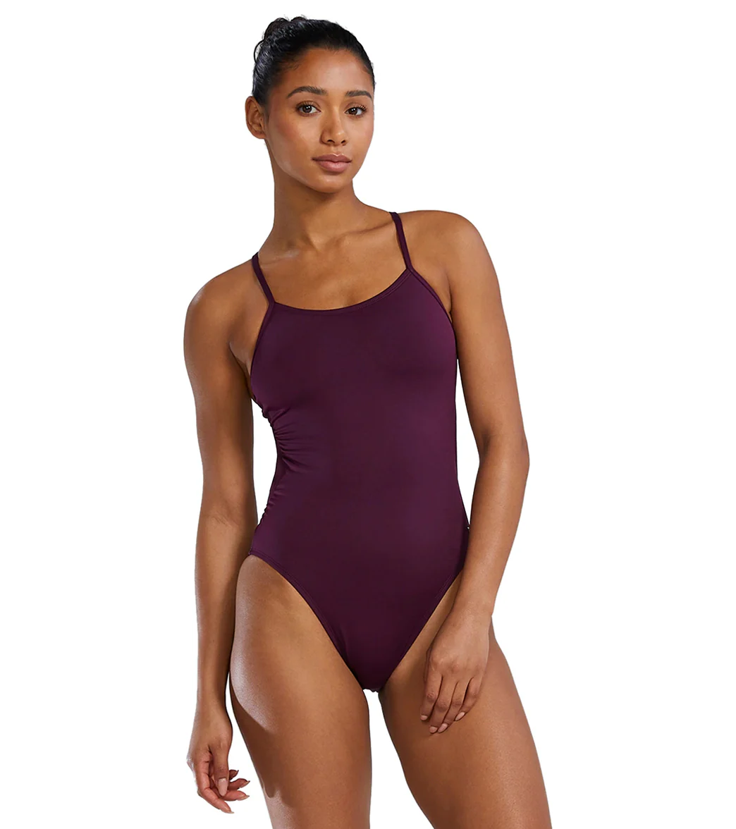 TYR Women's Solid Durafast Elite Cutoutfit One Piece Swimsuit - Image 69