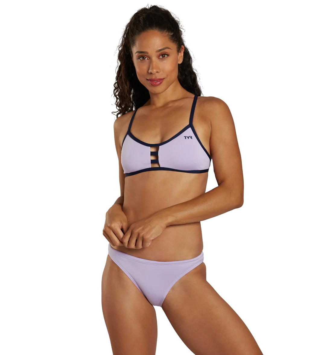 TYR Women's Solid Pacific Tieback Bikini Top - Image 22