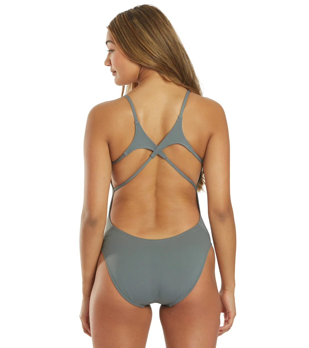 TYR Women's Solid Tetrafit One Piece Swimsuit - Image 4