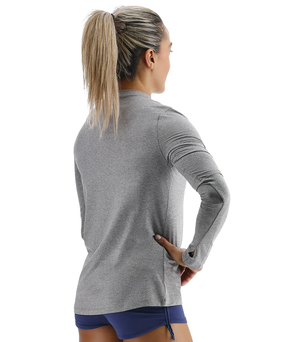 TYR Women's SunDefense Long Sleeve UPF 50+ Swim Shirt - Image 23