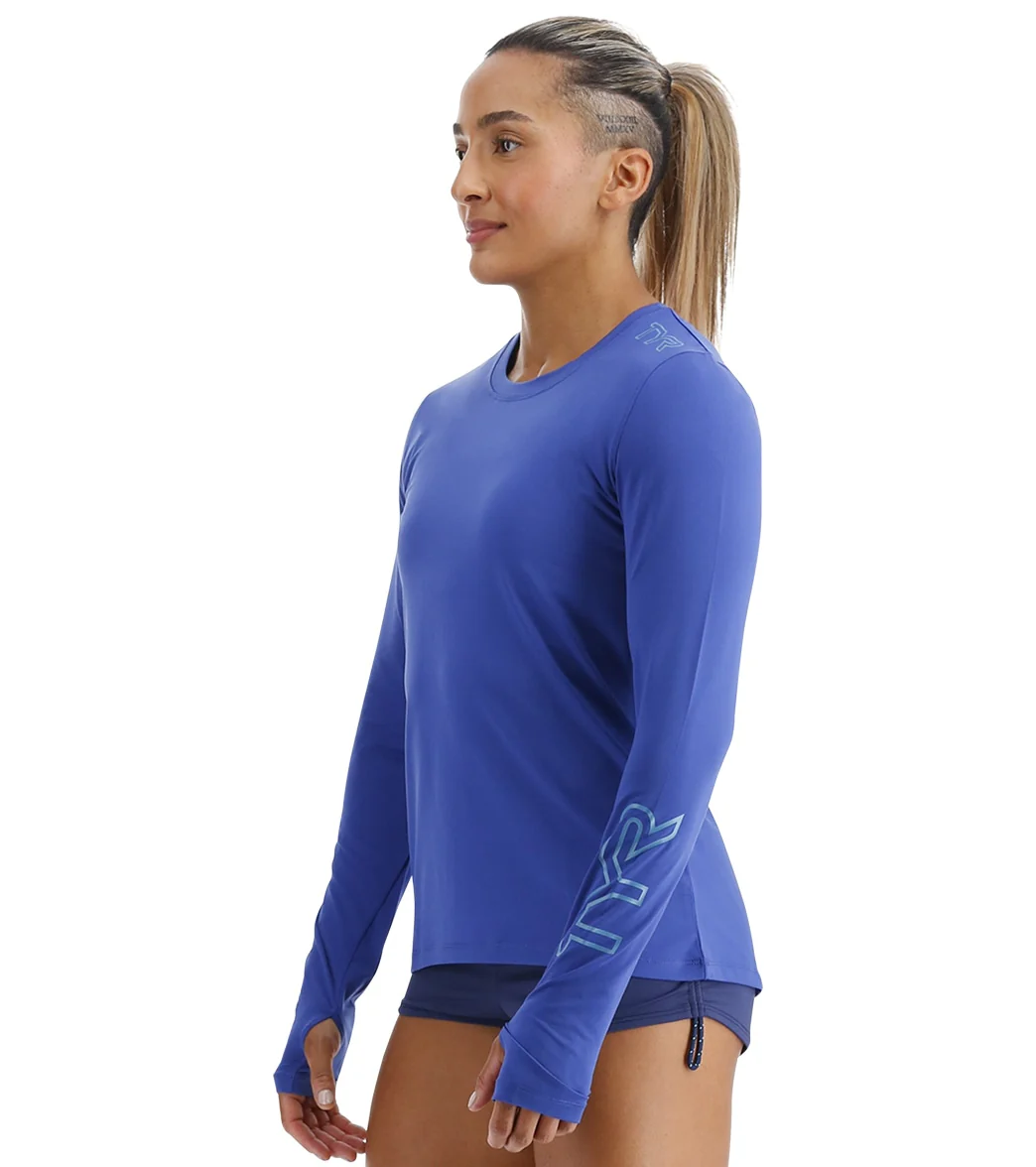 TYR Women's SunDefense Long Sleeve UPF 50+ Swim Shirt - Image 32