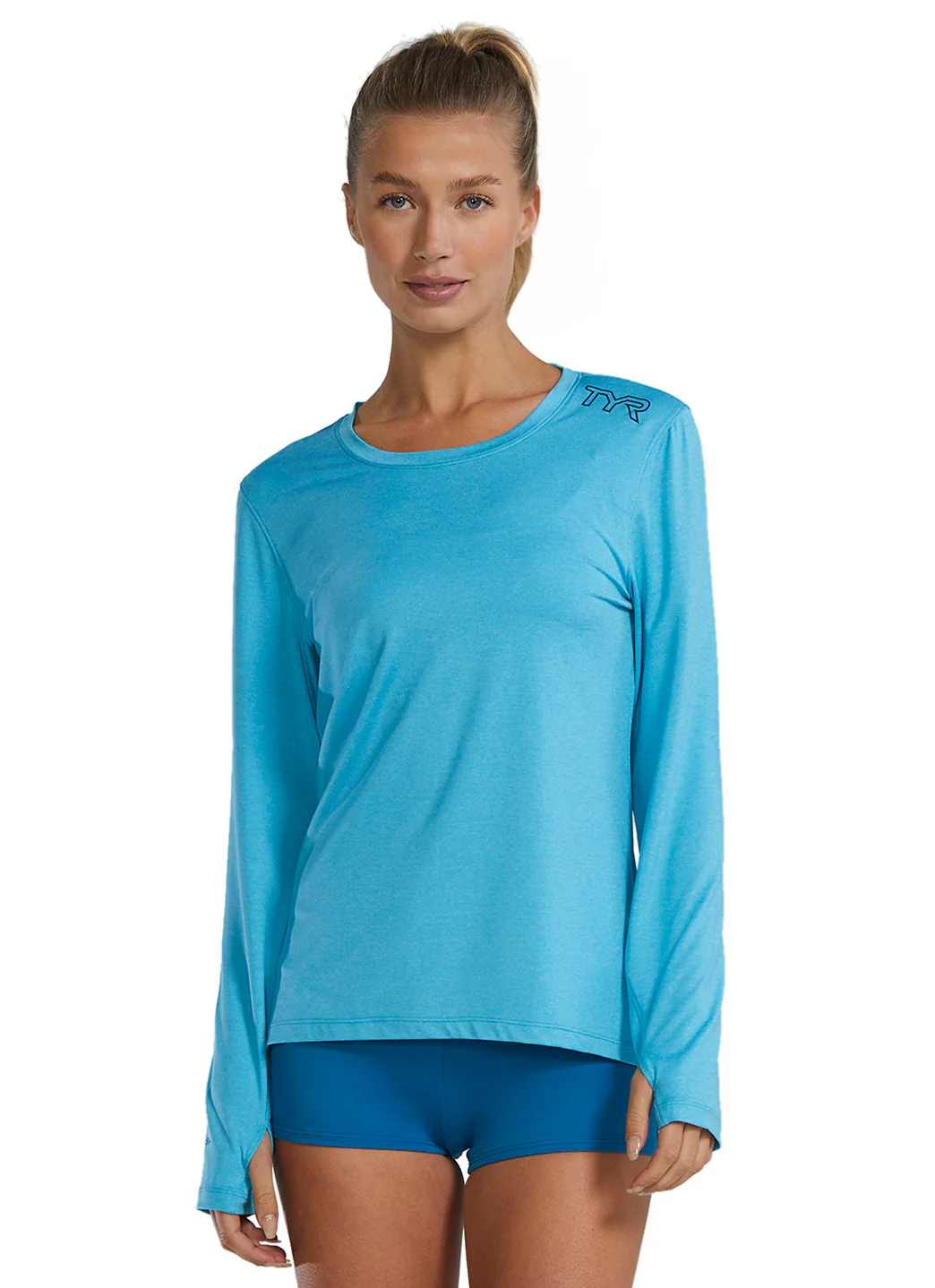 TYR Women's SunDefense Long Sleeve UPF 50+ Swim Shirt - Image 61