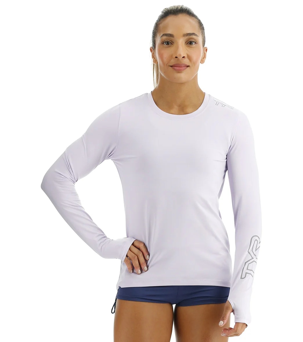 TYR Women's SunDefense Long Sleeve UPF 50+ Swim Shirt - Image 68