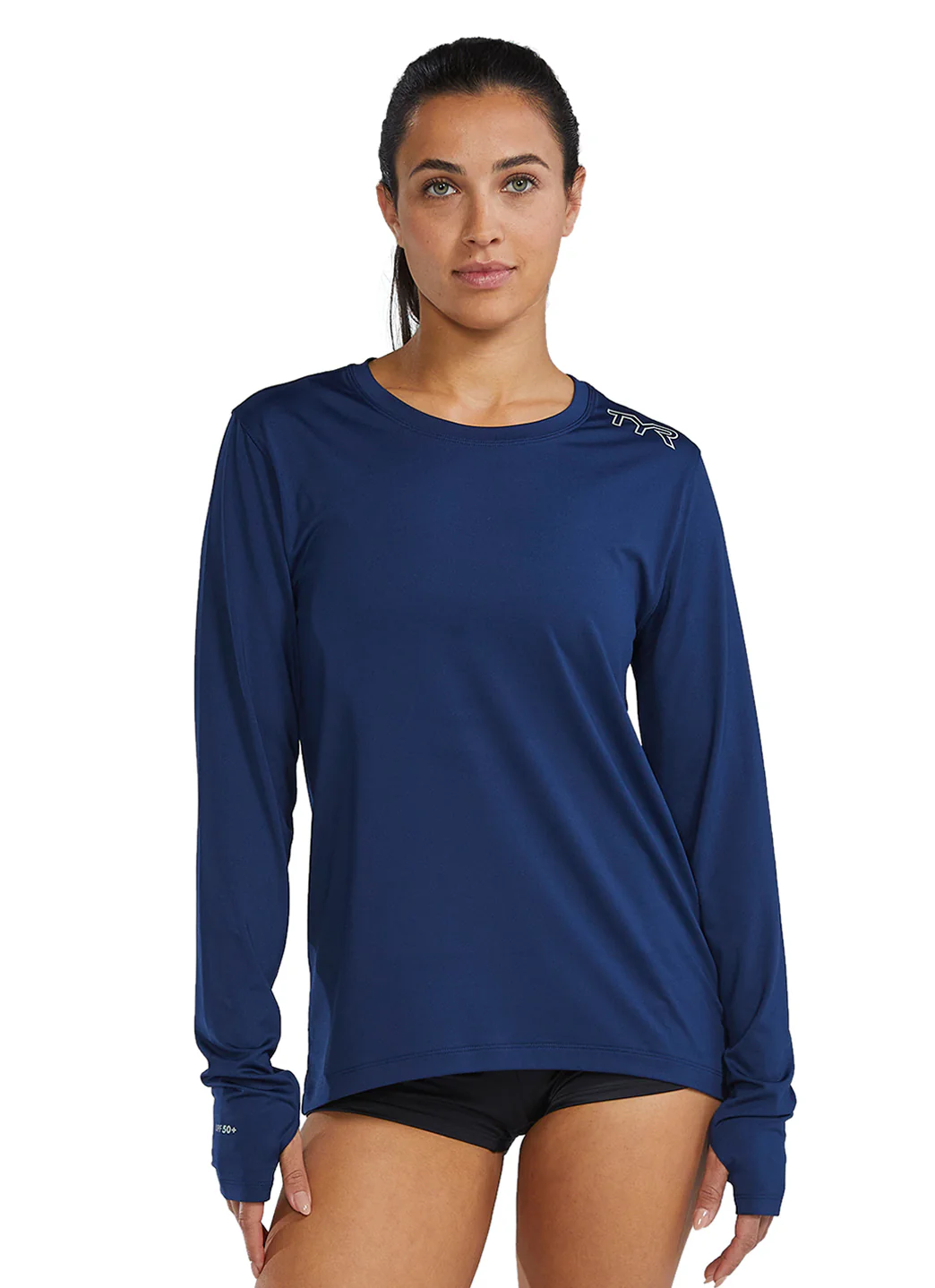 TYR Women's SunDefense Long Sleeve UPF 50+ Swim Shirt - Image 9