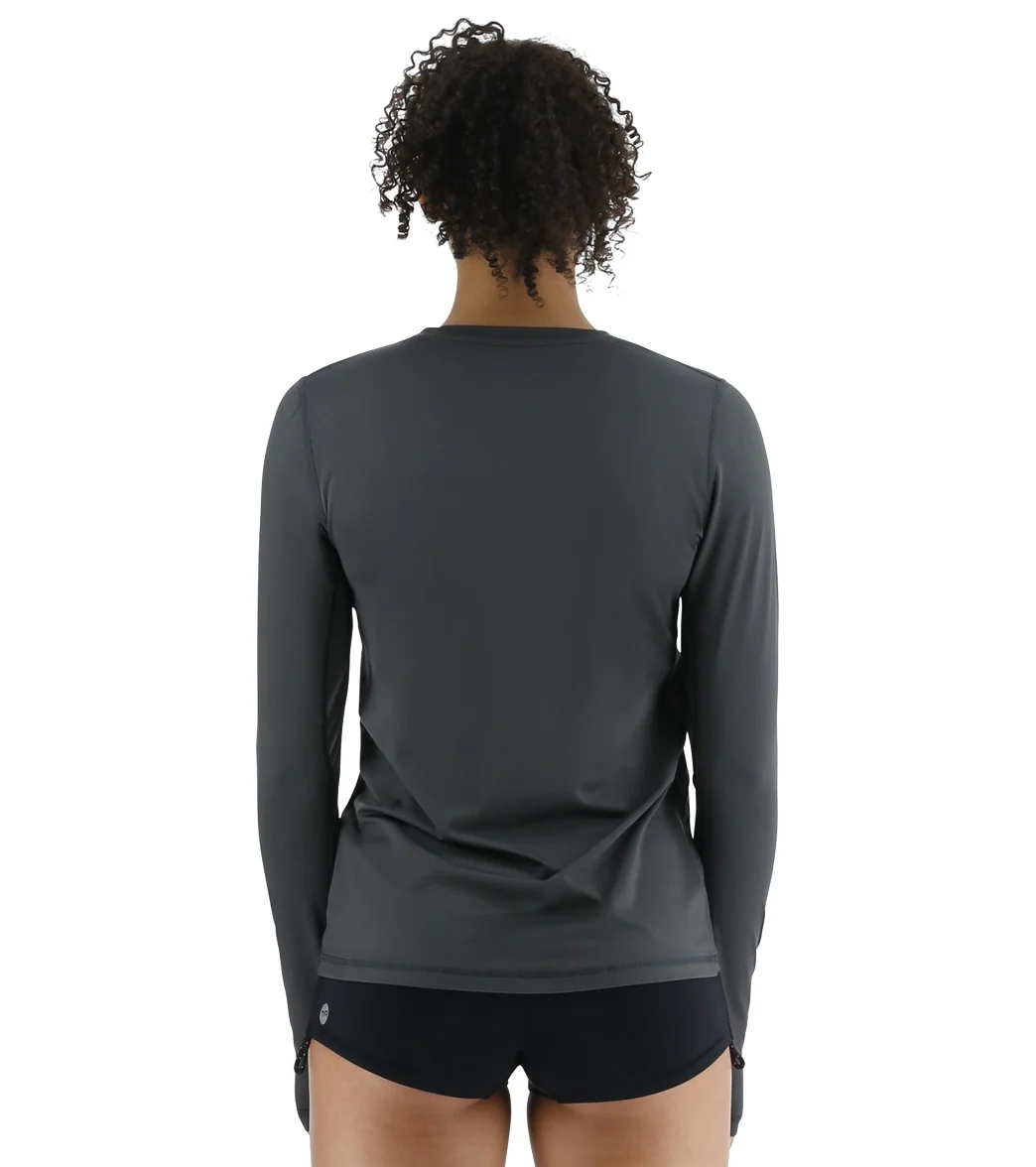 TYR Women's SunDefense Vented Long Sleeve UPF 50+ Swim Shirt - Image 13