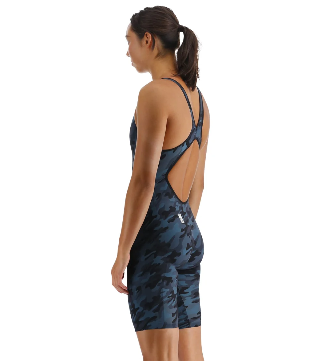 TYR Women's Venzo Camo Open Back Tech Suit Swimsuit - Image 32