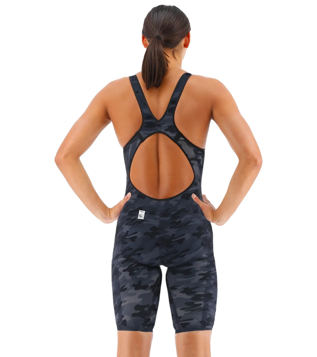 TYR Women's Venzo Camo Open Back Tech Suit Swimsuit - Image 4