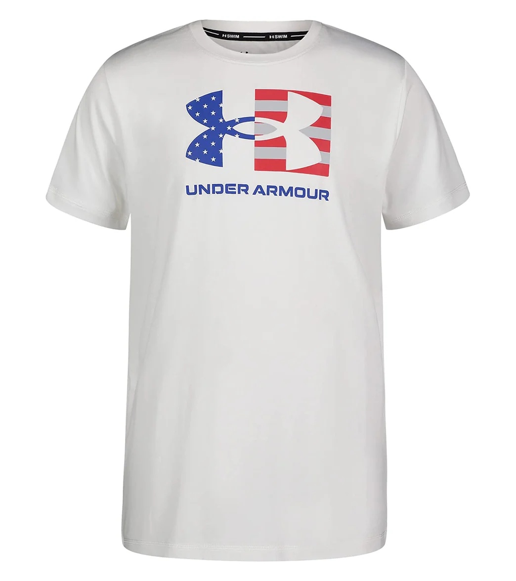 Under Armour Boys' UA Americana Short Sleeve Surf Shirt (Big Kid) - Image 4
