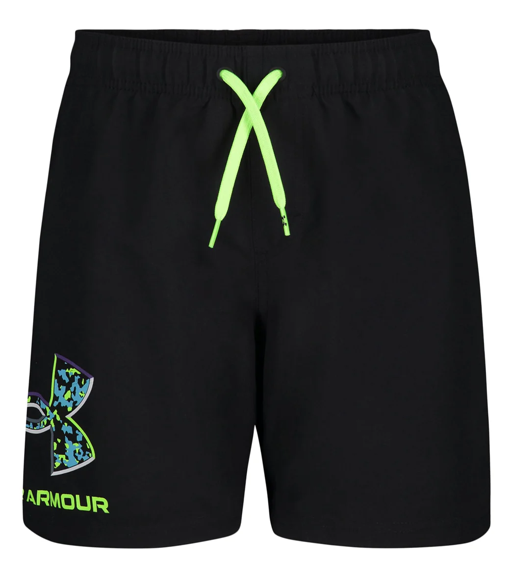 Under Armour Boys' UA Crystal Speckle Logo Volley Shorts (Big Kid) - Image 16