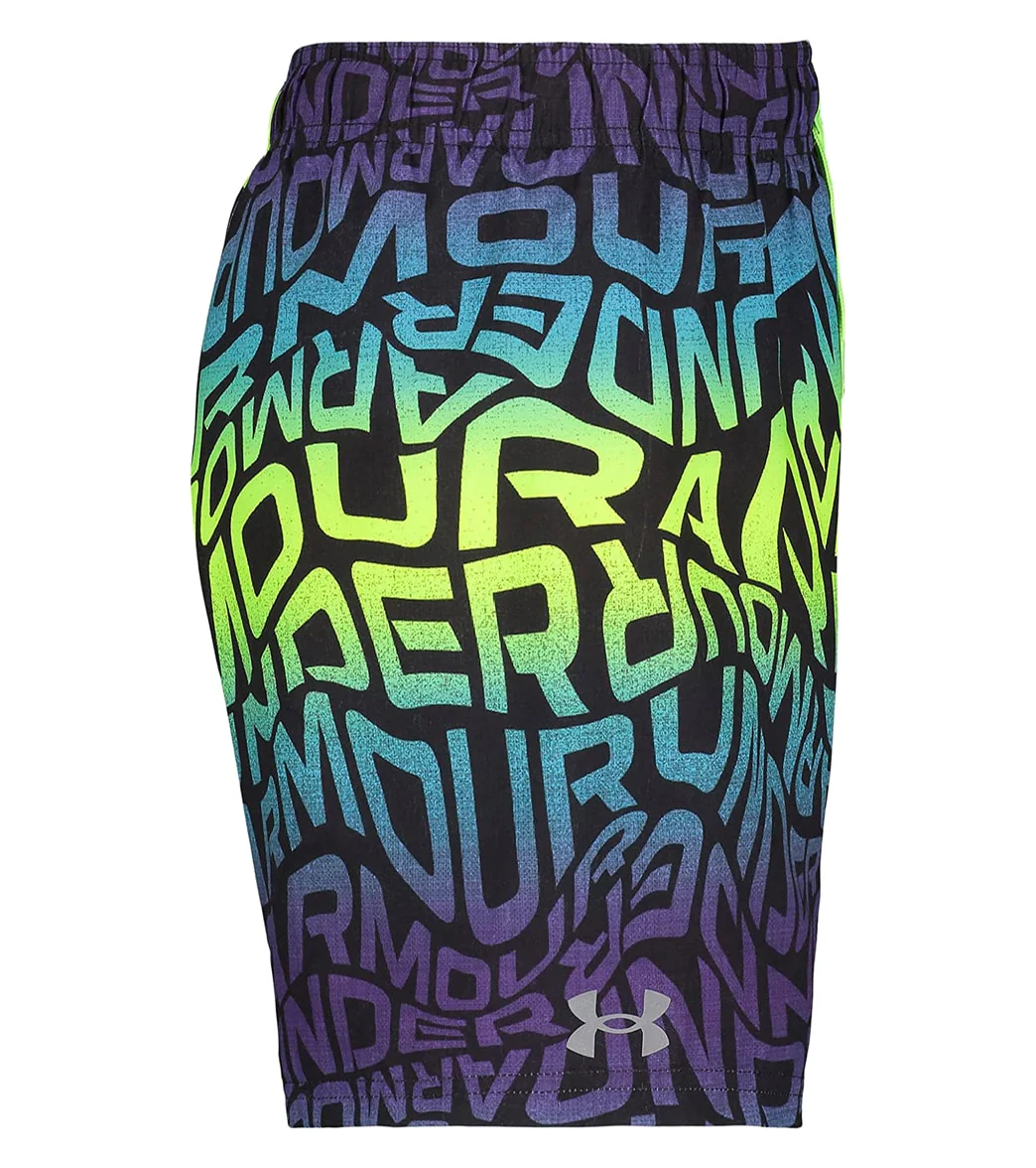 Under Armour Boys' UA Warp Logo Swim Trunks (Little Kid, Big Kid) - Image 3