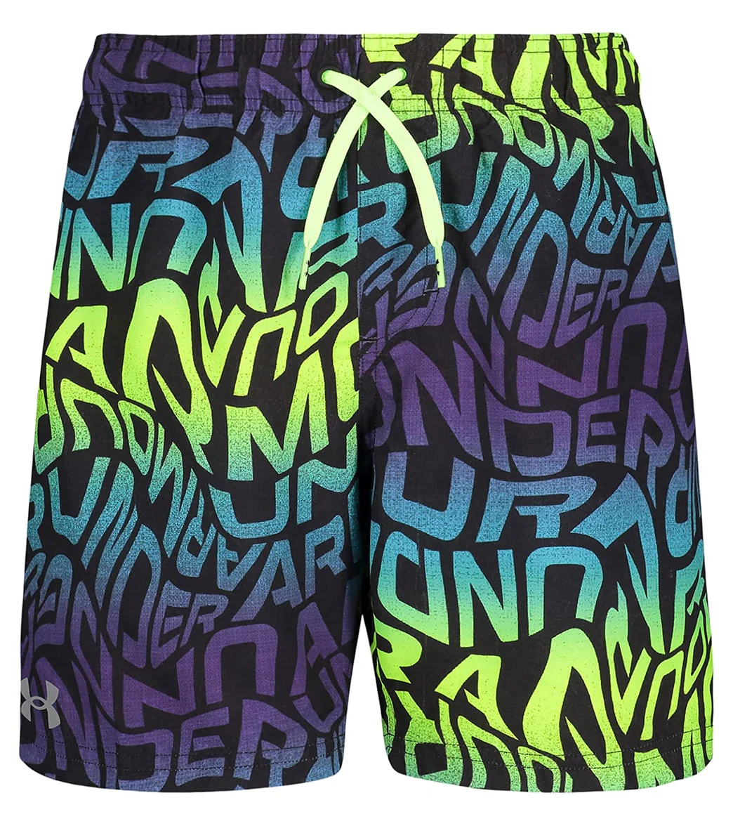 Under Armour Boys' UA Warp Logo Swim Trunks (Little Kid, Big Kid) - Image 6