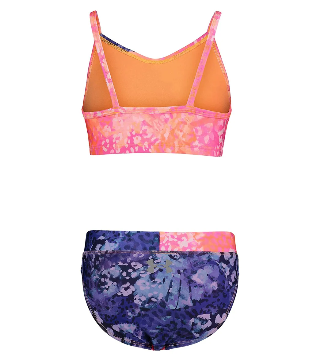 Under Armour Girls' UA Animal Tropic Two Piece Bikini Set (Big Kid) - Image 2