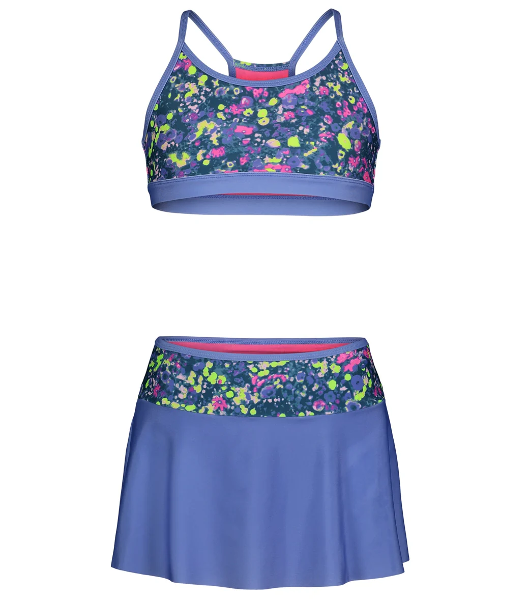 Under Armour Girls' UA Two Piece Swim Skirt Set (Big Kid) - Image 5
