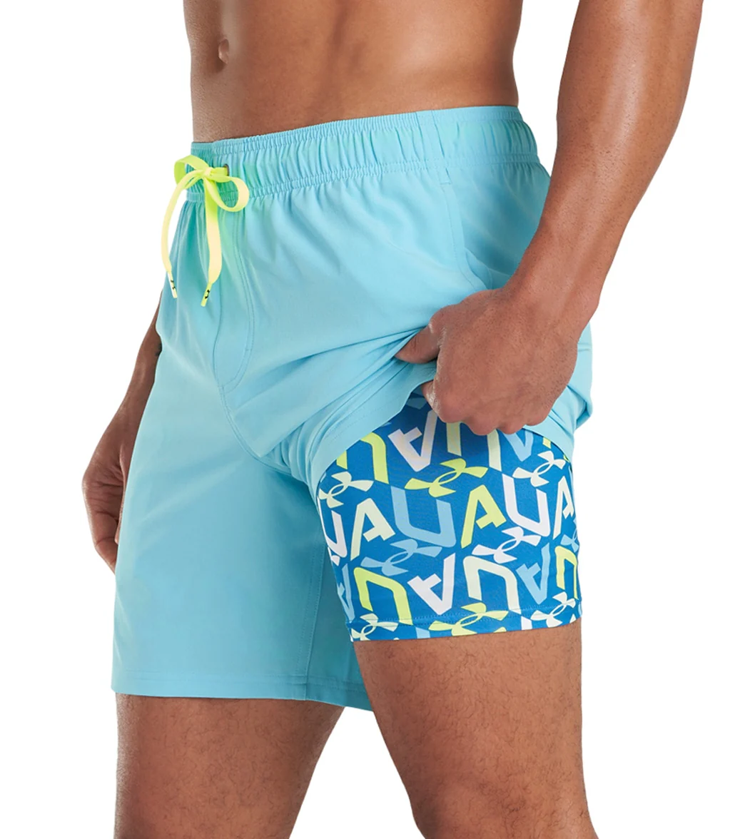 Under Armour Men's 18" Solid Compression Swim Trunks - Image 44