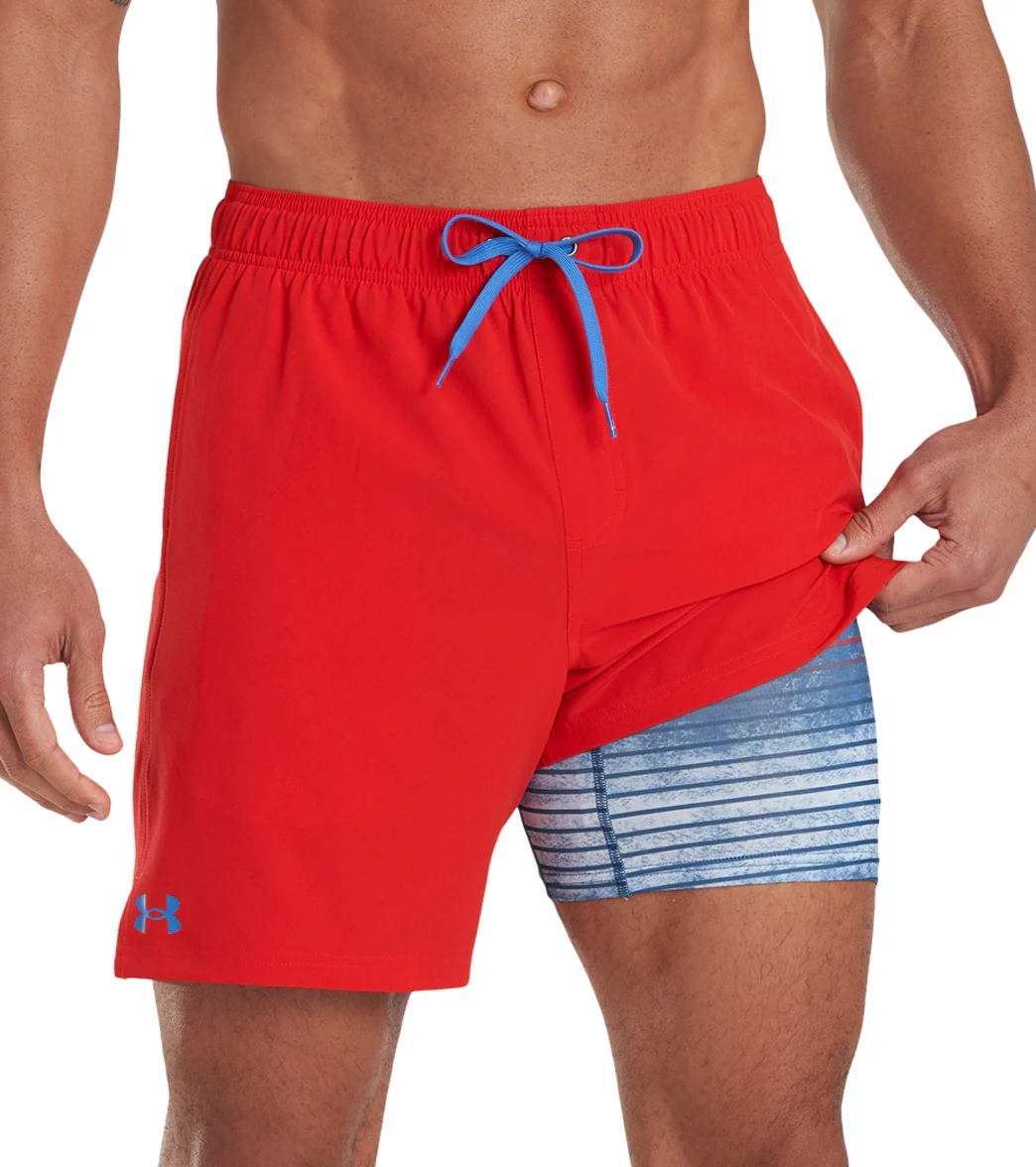 Under Armour Men's 18" Solid Compression Swim Trunks - Image 7