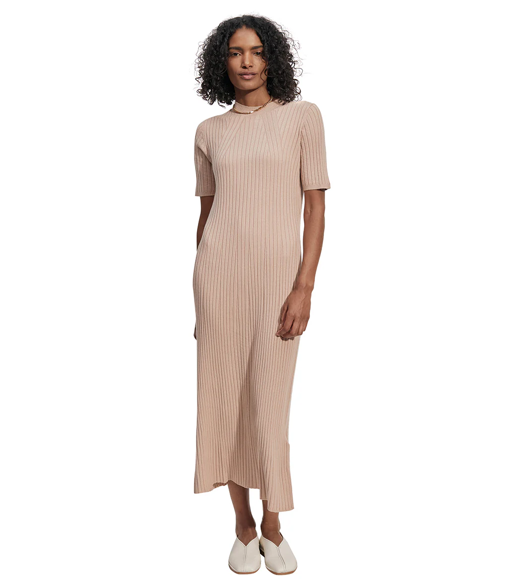 Varley Maeve Rib Knit Midi Dress - Image 6