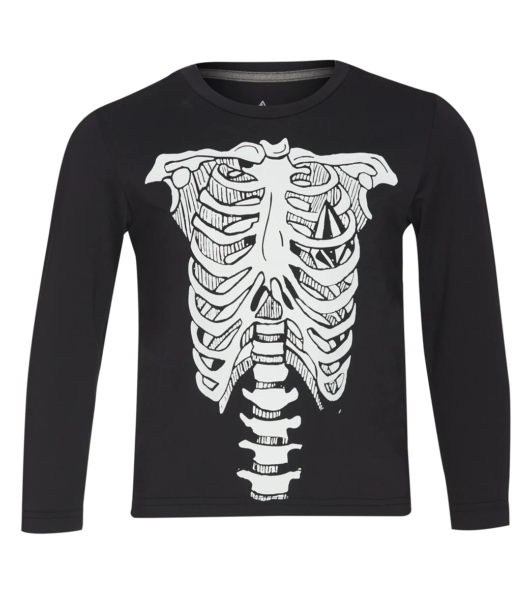 Volcom Boys' Skeleton Long Sleeve Rash Guard (Toddler, Little Kid) - Image 4