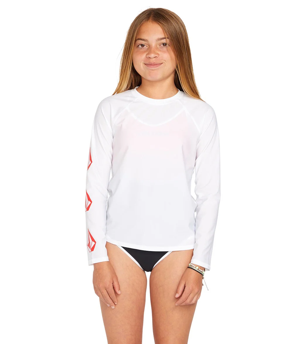 Volcom Girls' Simply Core Long Sleeve Rashguard (Big Kid) - Image 5