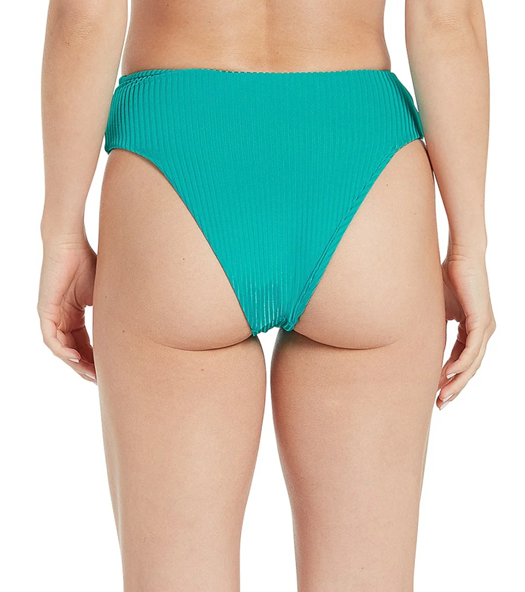 Volcom Women's Simply Rib Retro Bikini Bottom - Image 3