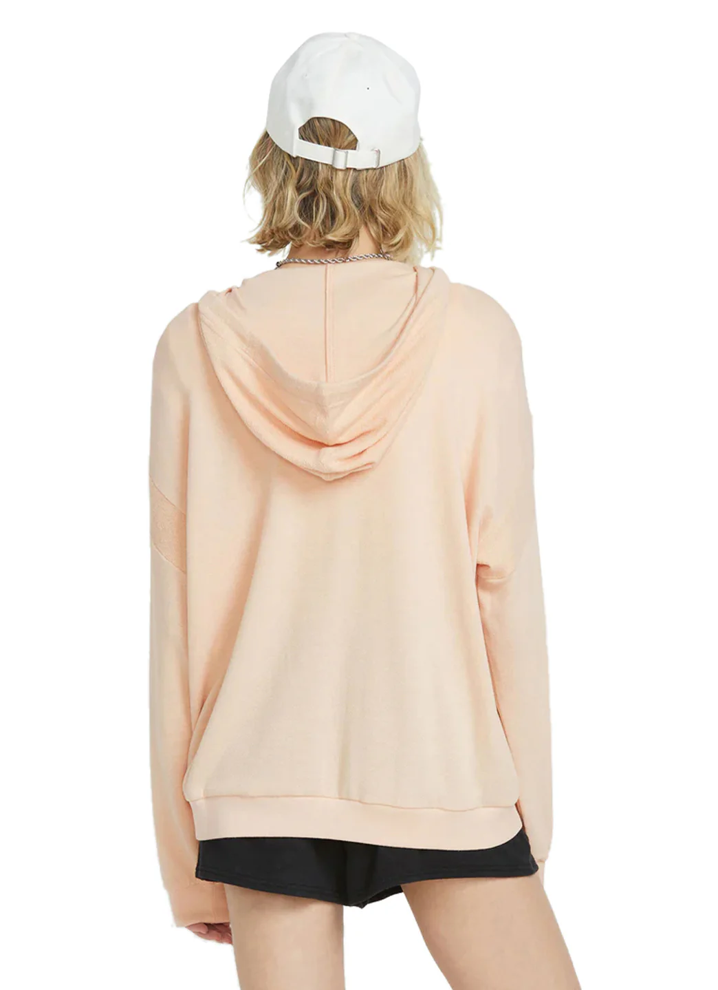 Volcom Women's Solid Lil Frenchie Zip Up Fleece Hoodie - Image 11