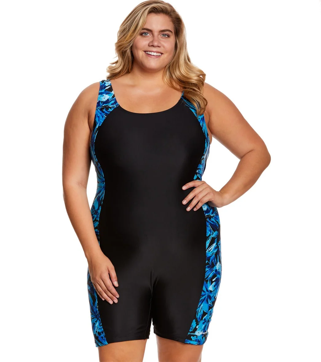 Waterpro Women's Plus Size Tropics Splice Unitard - Image 13