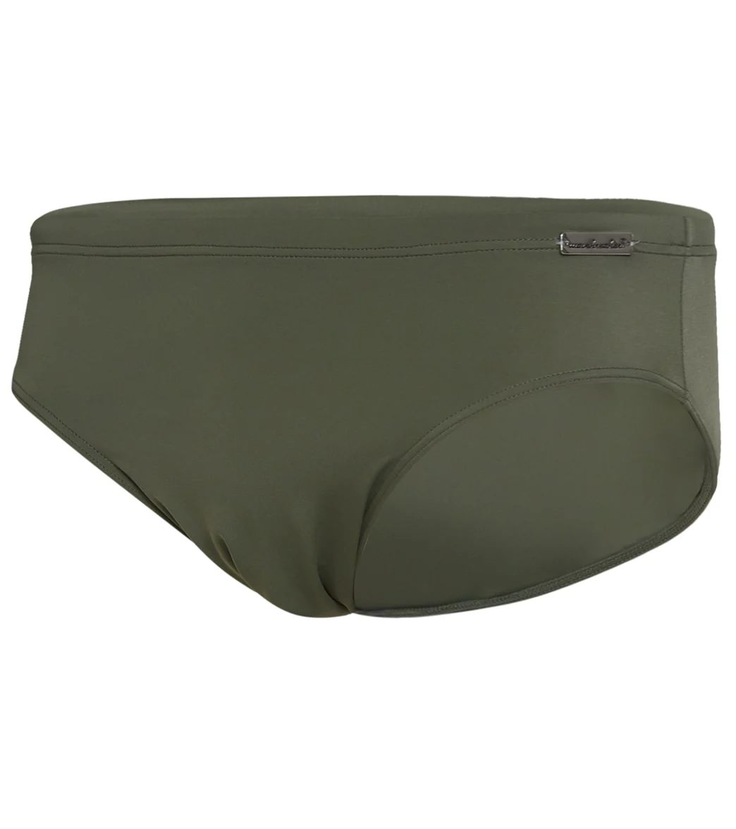 Wavebreaker Men's Badehose Solid Euro Brief Swimsuit - Image 5