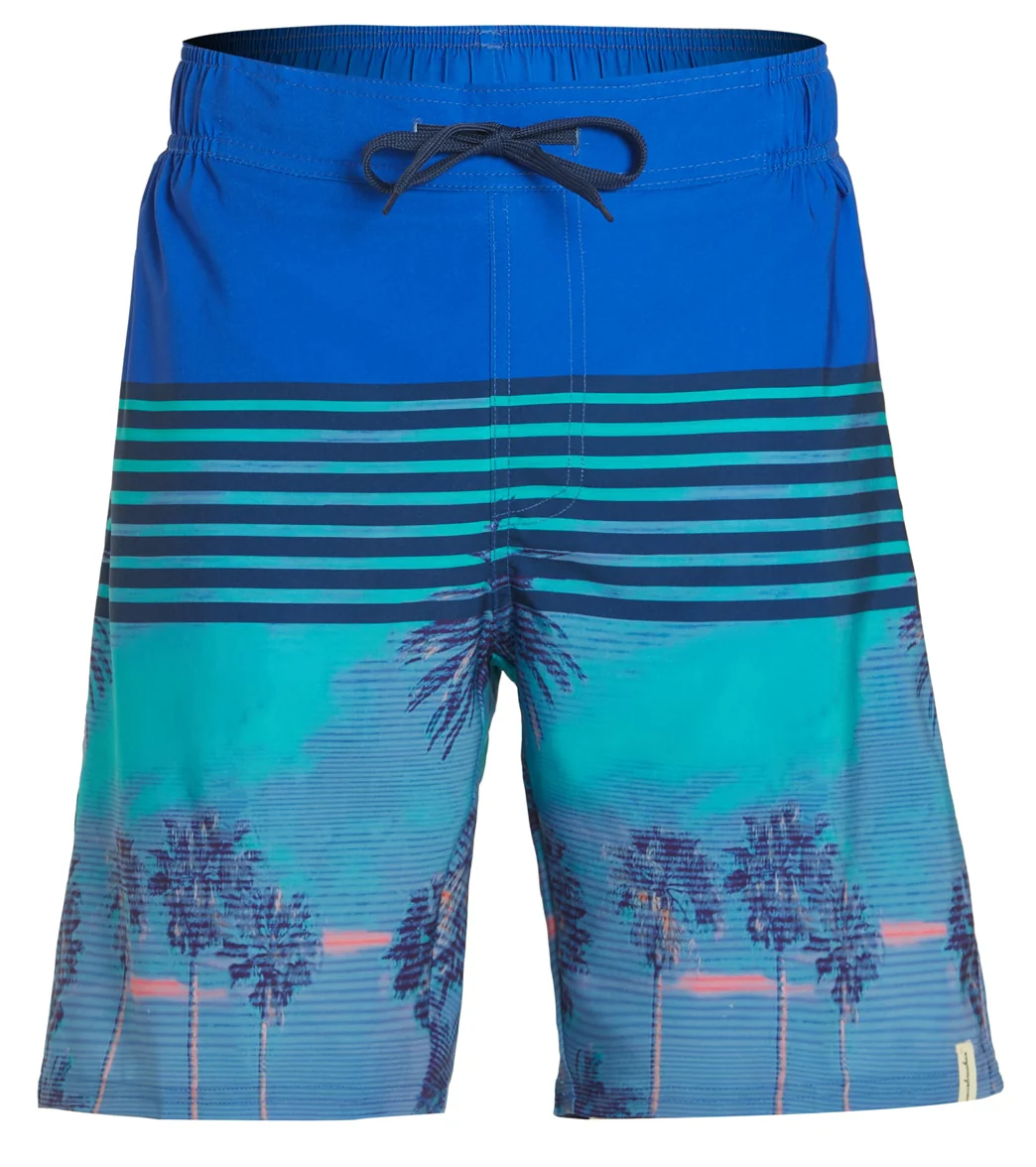 Wavebreaker Men's Palm Tree Swim Trunks - Image 4