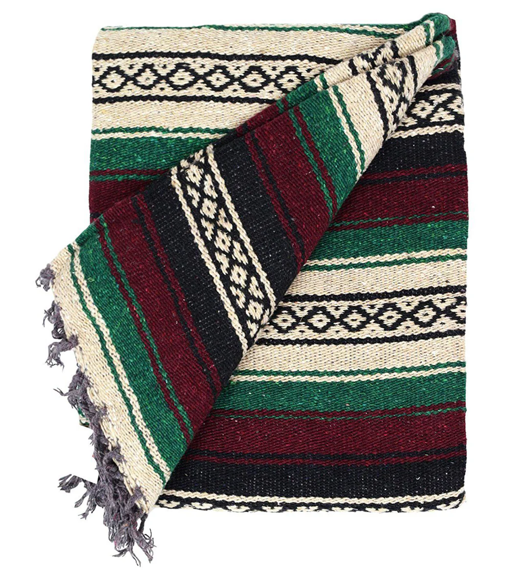 West Path Heavy Weight Falsa Mexican Yoga Blanket - Image 19