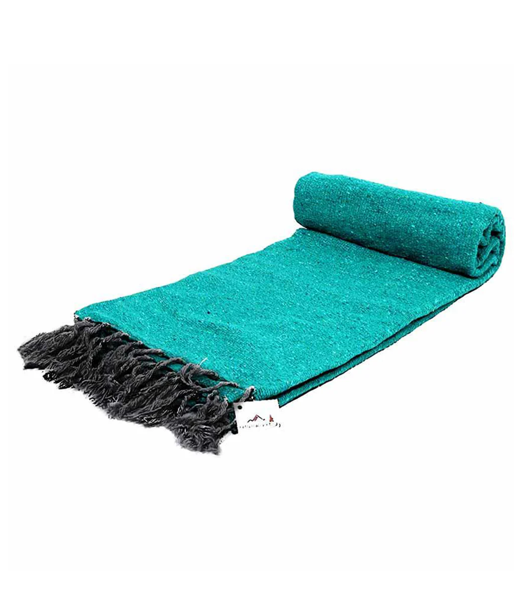 West Path Solid Color Mexican Yoga Blanket - Image 53