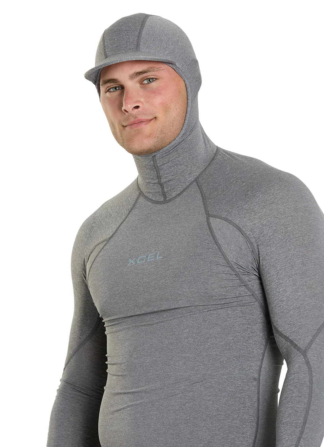 Xcel Men's Heathered Premium Stretch Performance Fit Hoodie UV - Image 7