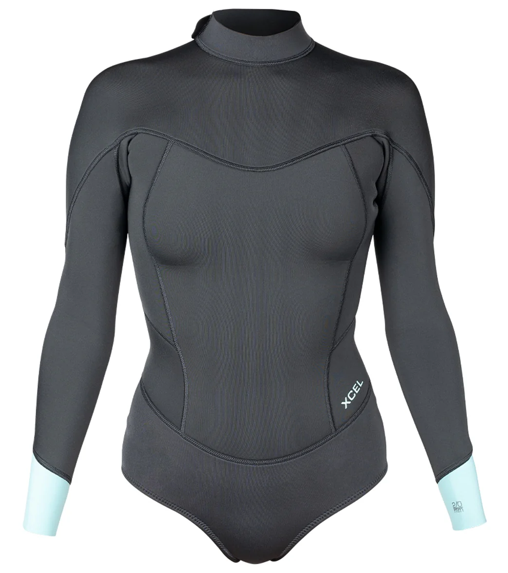 Xcel Women's 2mm Axis Back Zip Cheeky Cut Springsuit Wetsuit - Image 5