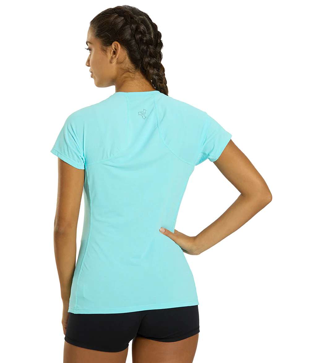 Xcel Women's Heathered Ventx Short Sleeve UV Rashguard - Image 3