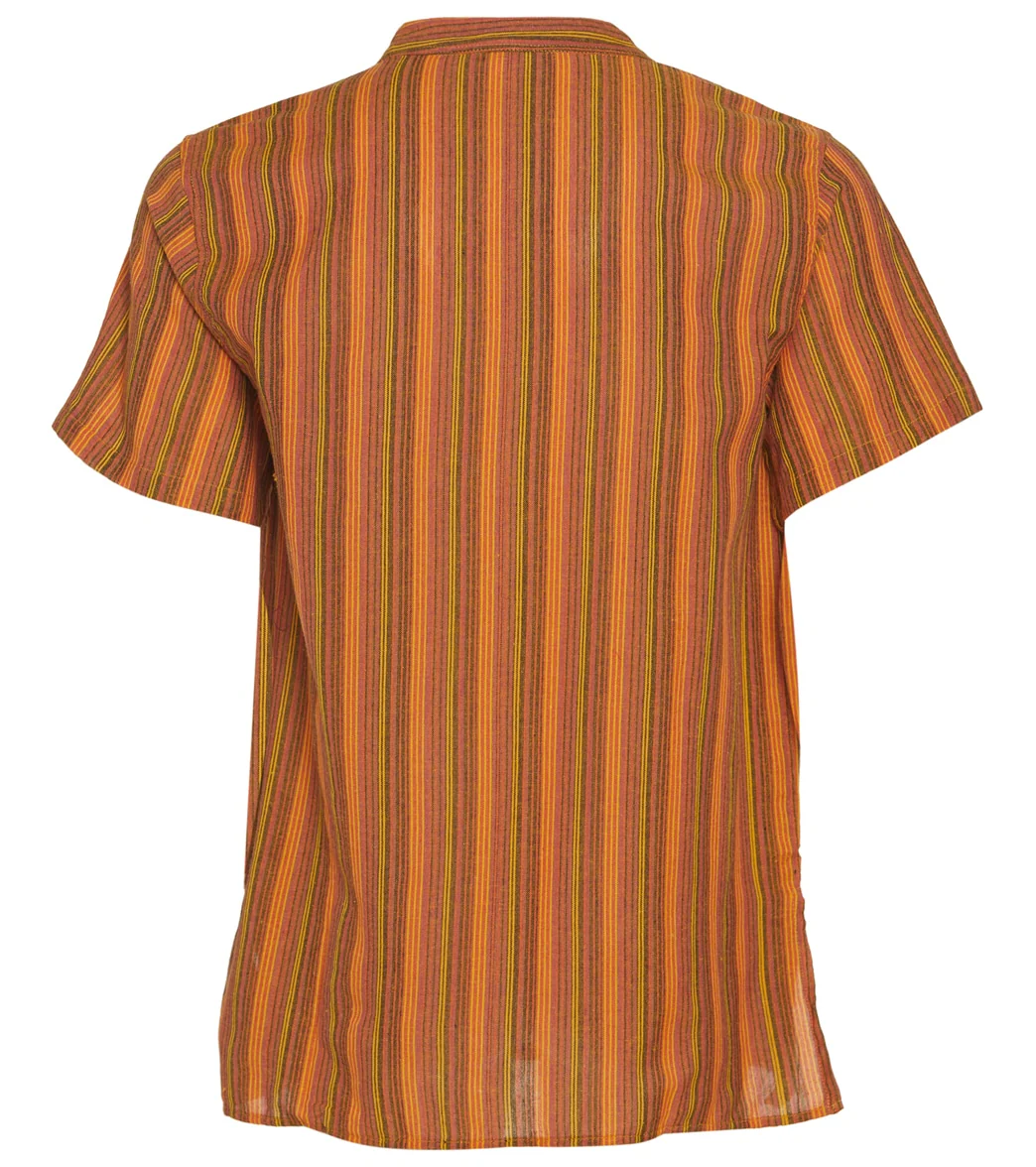 Yak & Yeti Men's Striped Short Sleeve Kurta - Image 2