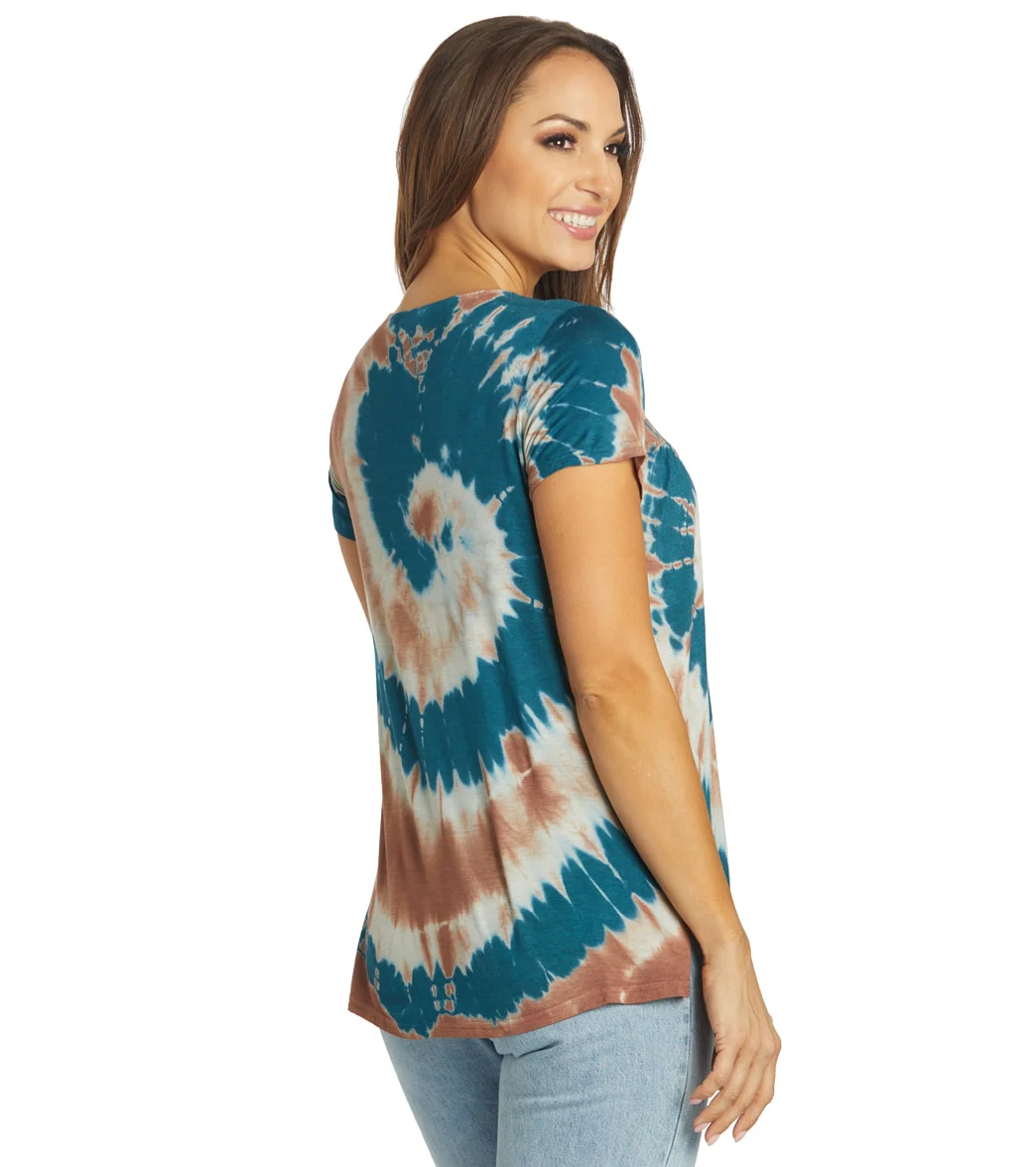 Yak & Yeti Spiral Tie Dye Loose Fit Tee - Image 10