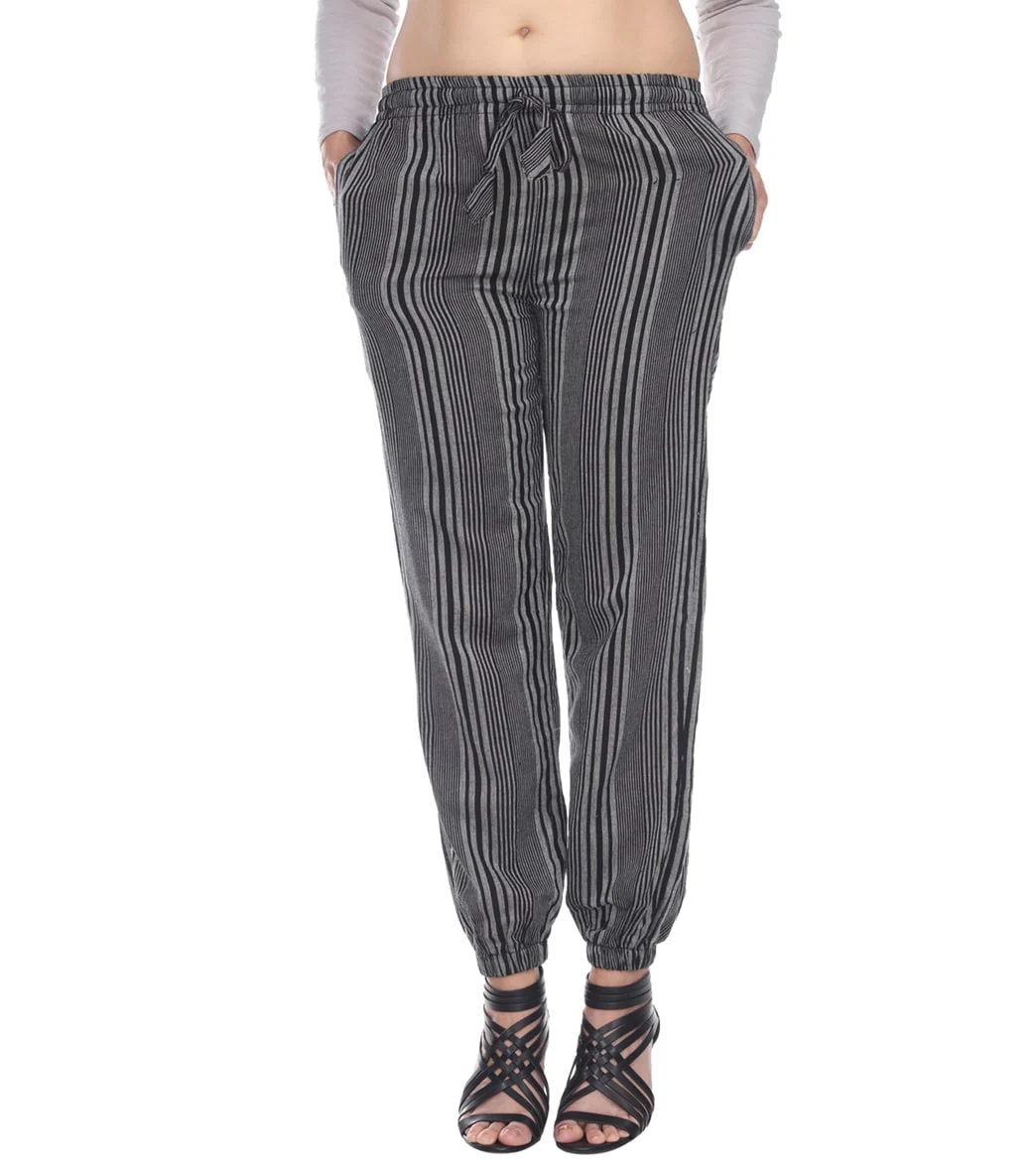 Yak & Yeti Striped Harem Jogger Lounging Pants - Image 5